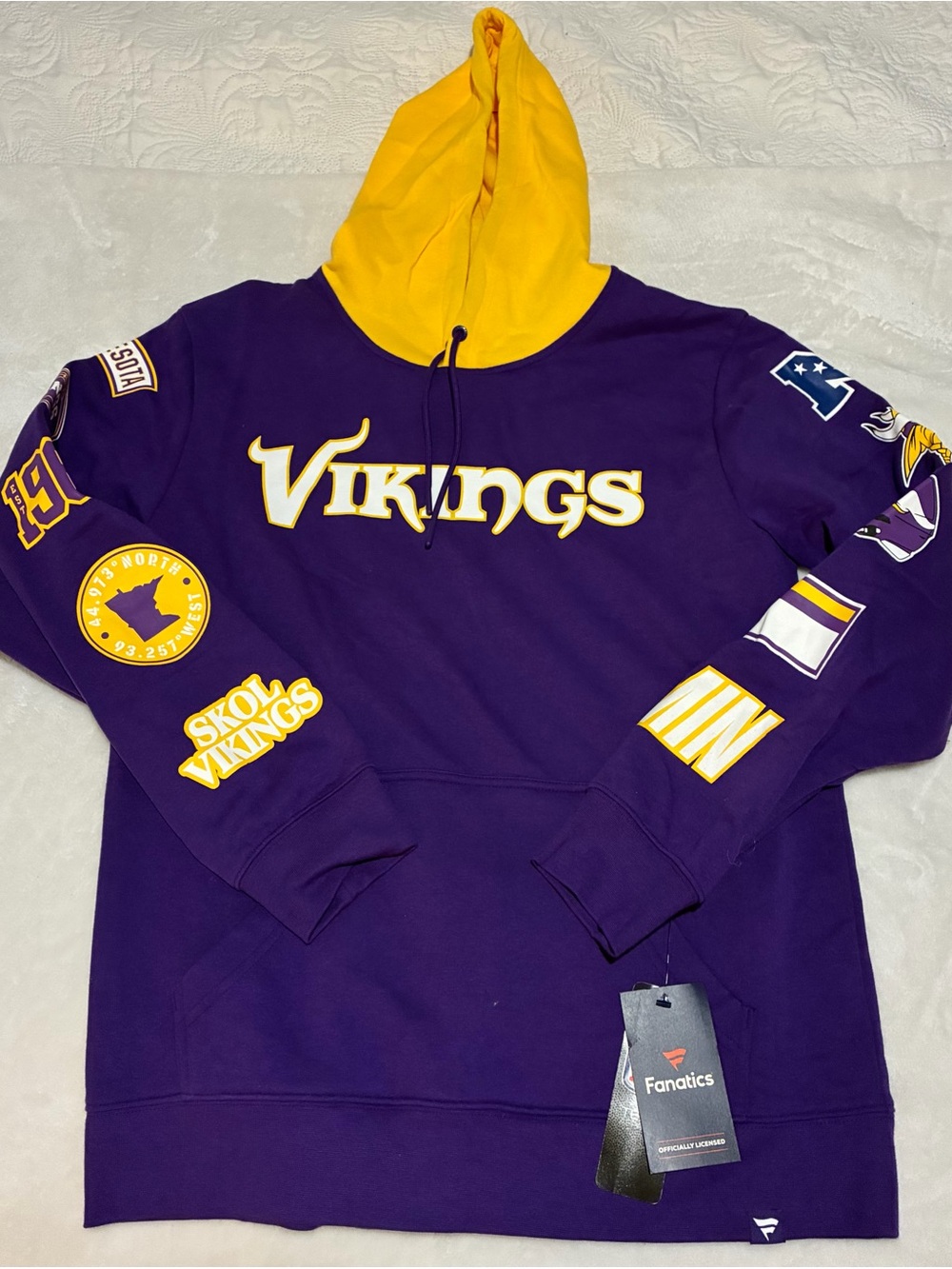 Fanatics Purple and Gold Minnesota Vikings Pullover Hoodie